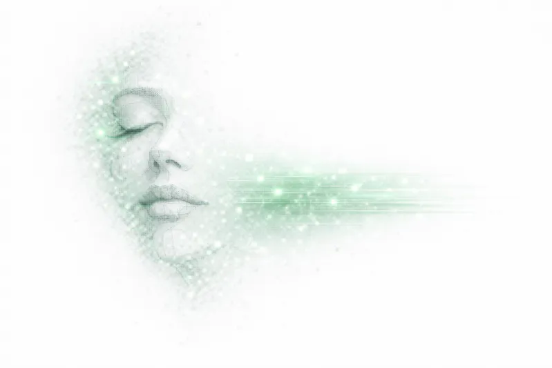 AIとデータネットワークによる情報接続のイメージ（デジタル・自動化・最適化）