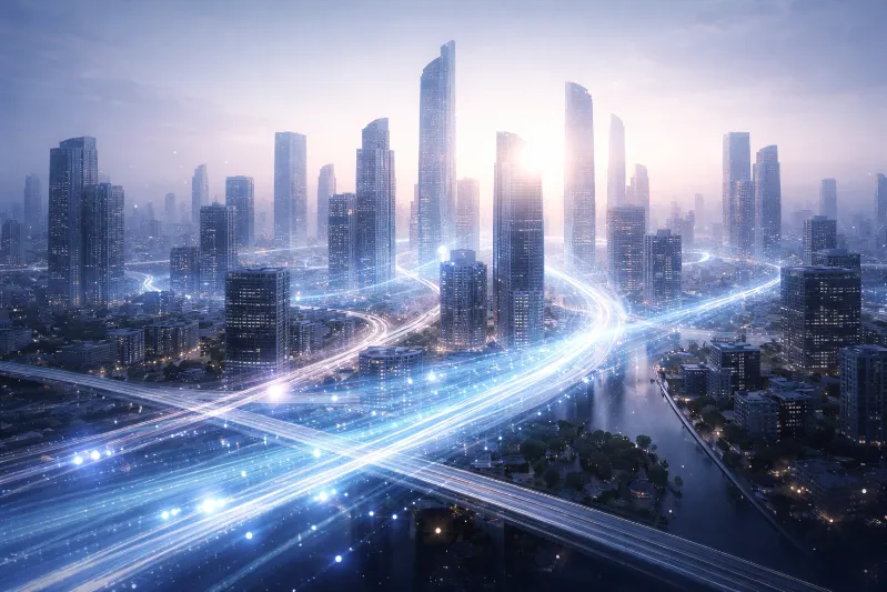 AIとデータがつながる未来社会のイメージ（IT・Web・Web3の進化）